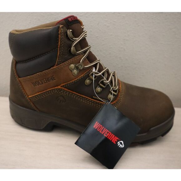 Wolverine W10315 Men's Sz 10M Dark Brown Cabor Waterproof 6" Work Boots - Picture 7 of 16